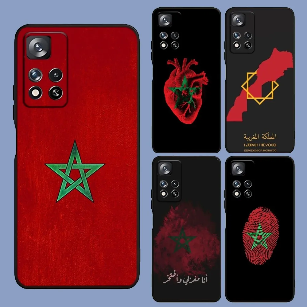 

Morocco Flag Phone Case For Samsung Galaxy A13,A21s,A22,A31,A32,A52,A53,A71,A80,A91 Soft Black Cover