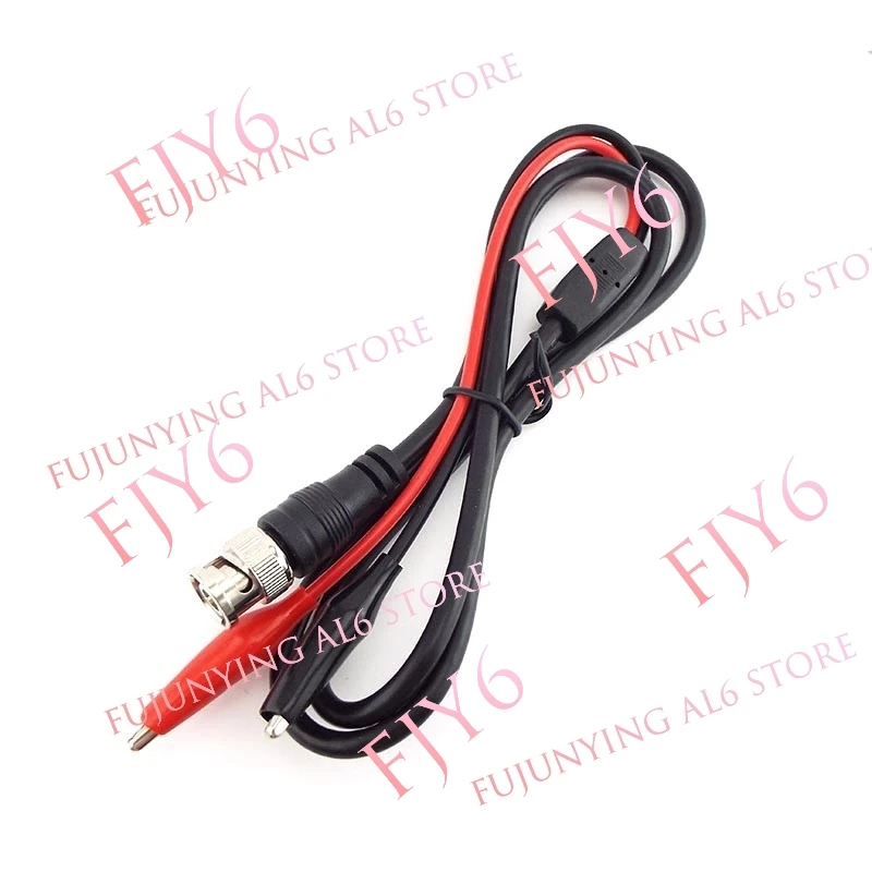 1meter BNC Male Plug connector cable to Dual Alligator Clip Oscilloscope DIY Test Probe Leads wires cable Crocodile Clips A6
