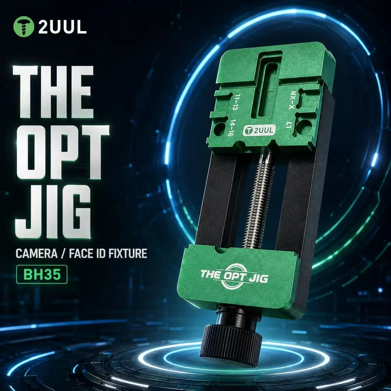 2UUL BH35 THE OPT JIG Camera Face ID Repair Fixture Precision Component Holder Clamp for X-17 Series Mobile Phone Maintenance