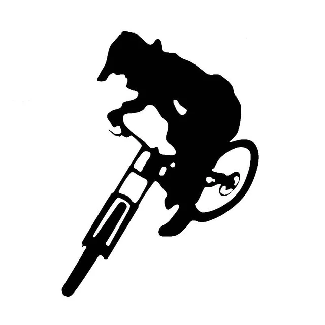 

Car Sticker Black/Sliver Downhill Trails Mtb Sticker Decal Vinyl Mountain Bike Car Van Giant for Gt Rockshox 14*10cm