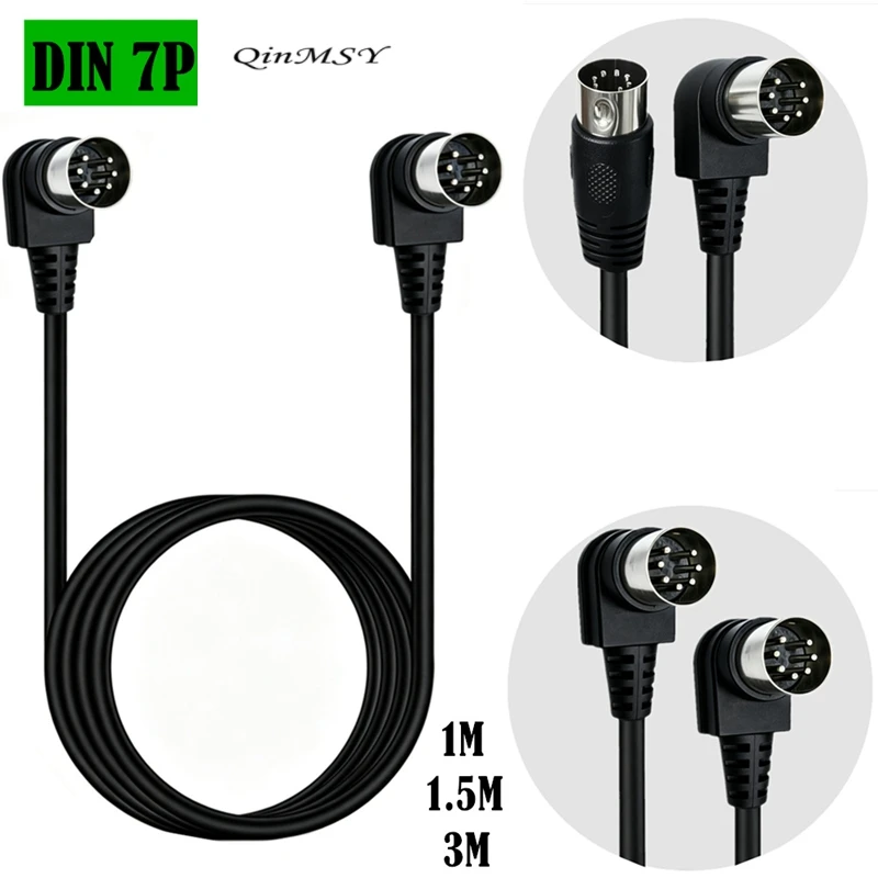 7 Pin Din Midi Cable. Foot Switch to Amp/Synth/Rocktron/Fender/Fractal, cord 1m/1.5m/3m
