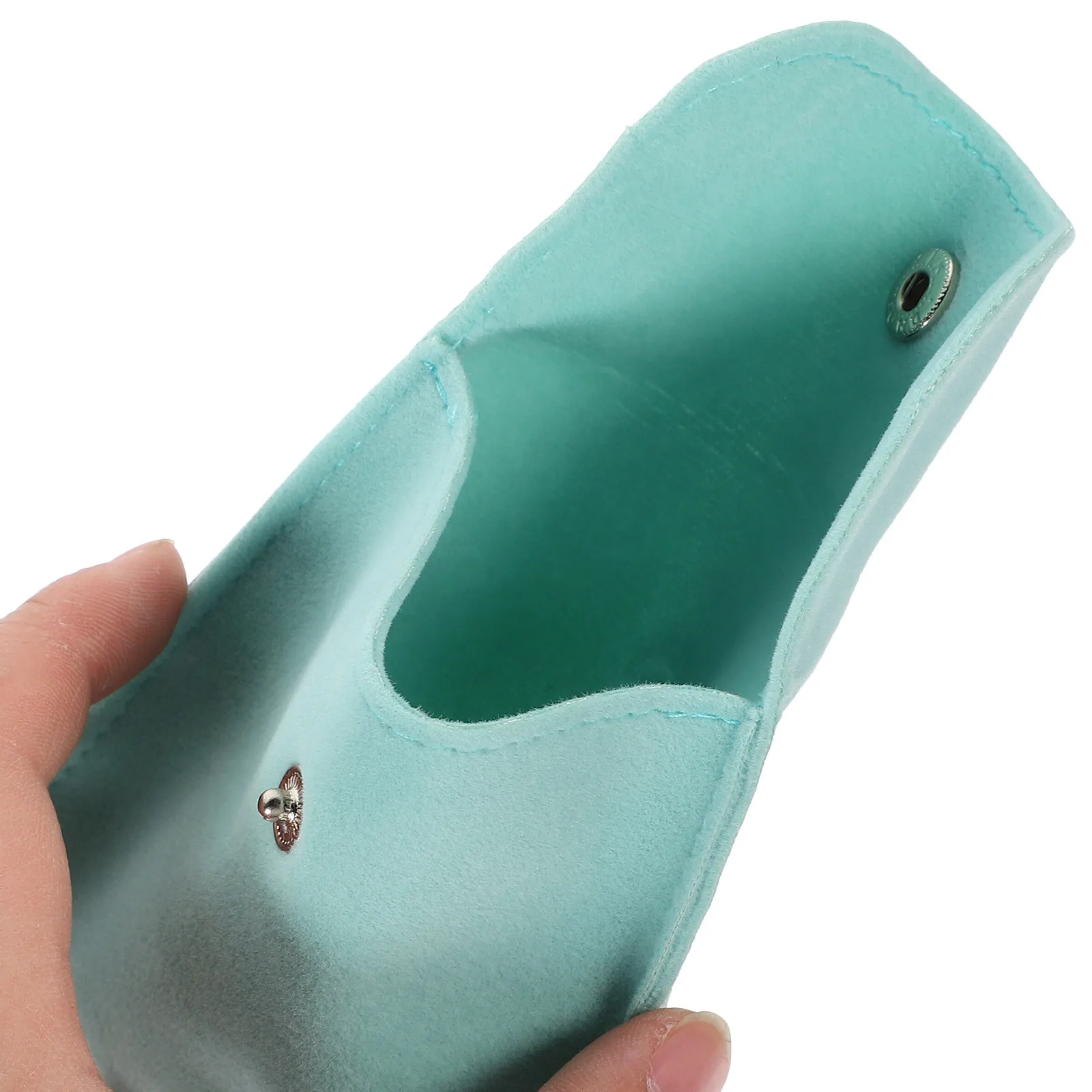 

10pcs Small Jewelry Pouch Lint Material Snap Button Closure For Earrings Rings Necklaces Bracelets Anti-Scratch Dust Protection