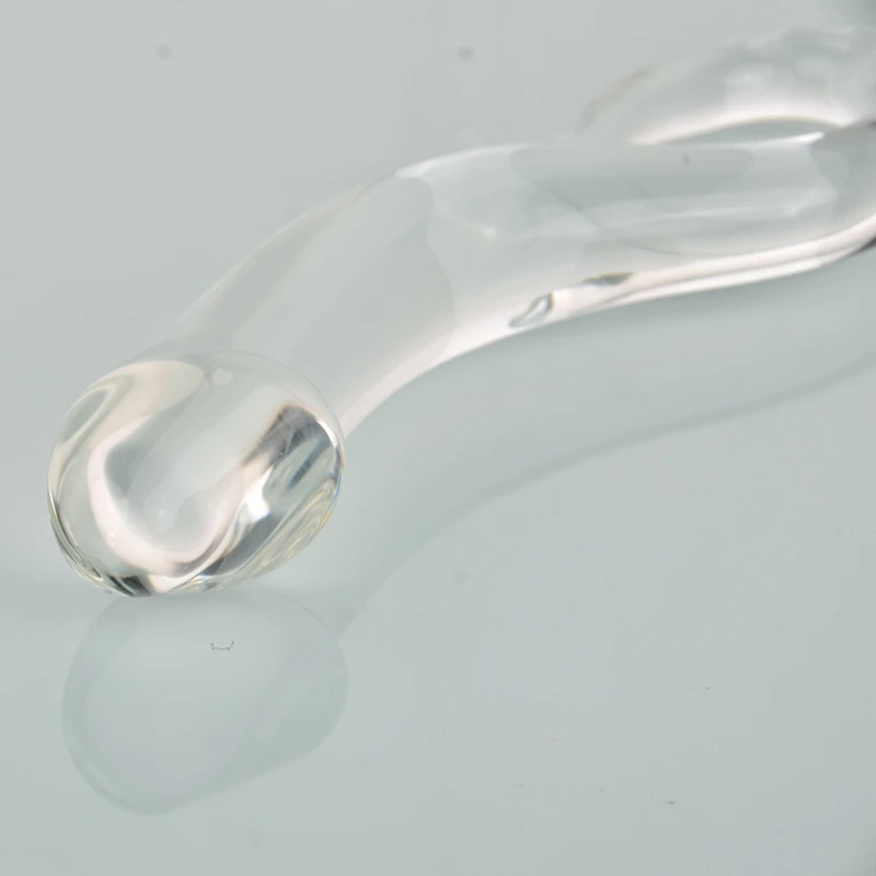 Factory Made 2 Size Mini Cheap New Hot Sale Cute Snake Model Transparent Masturbation Glass Penis Dildo Sex Toy for Adult Market