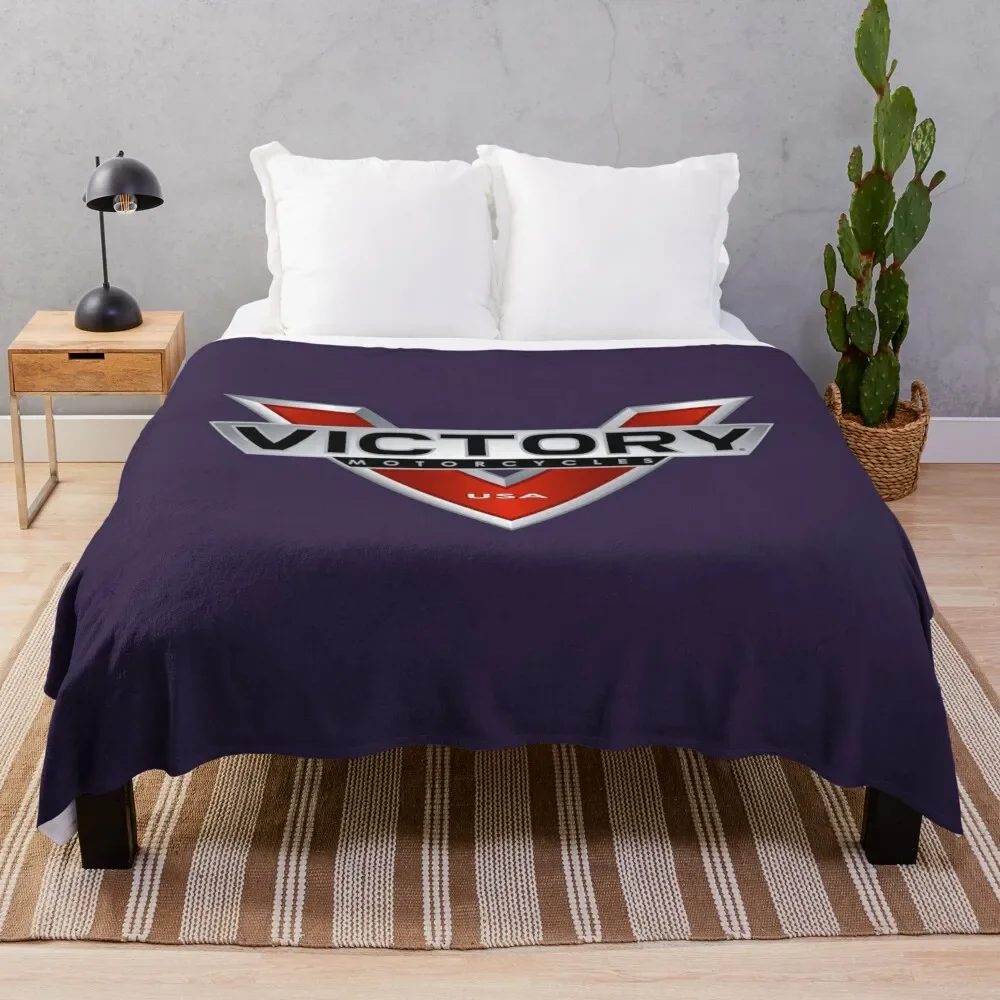 

Victory Motorcycle Throw Blanket Elegant Warm Throw Blanket for Hotel Home