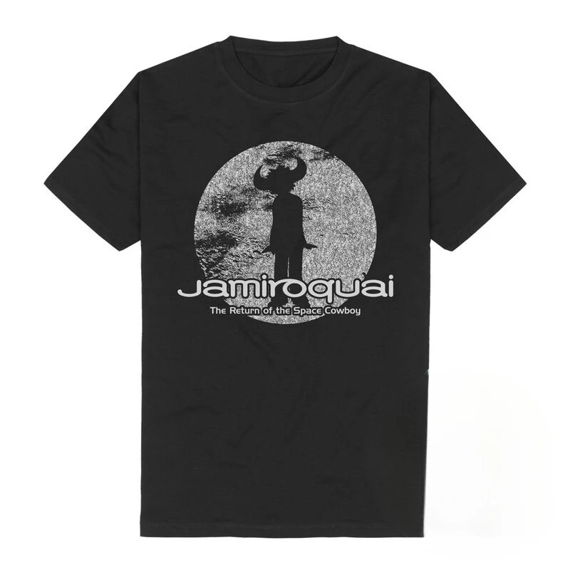 Buffalo Gradient Jamiroquai Band T-Shirt 100 % Baumwolle Grafik-T-Shirt Herren Damen Sommer Streetwear Top – Detail 3