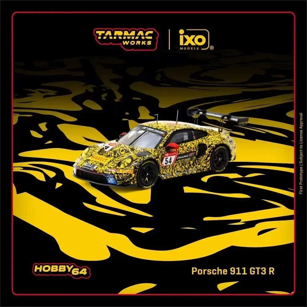 

TW 1:64 Porsche 911 GT3 R Nurburgring 24h 2023 Diecast Car Model Collection Toys Tarmac Works