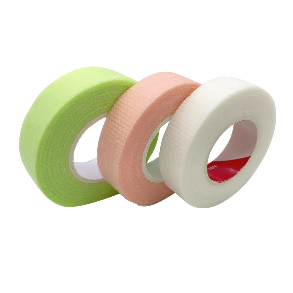 Eyelash Tape 20/50 Rolls 9M Eyelash Extension Paper Tape Breathable Non-woven Cloth Adhesive Patches Under Eye Pad Wholesale