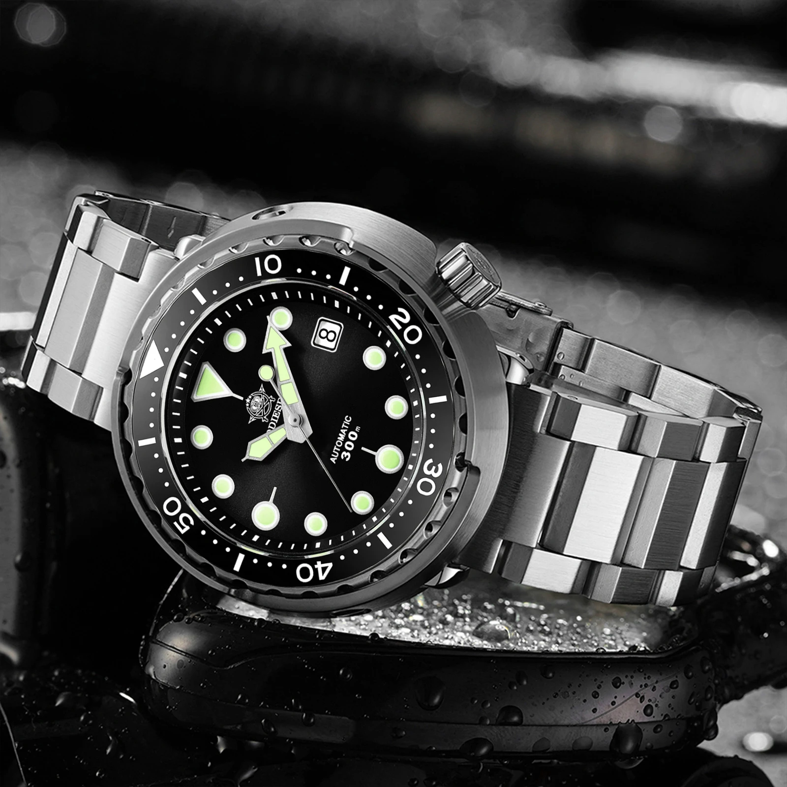 

ADDIESDIVE AD2522 Japan 8215 Diver Automatic Mechanical Watch Ceramic Bezel Sapphire Glass Watches C3 Super Luminous Wristwatch