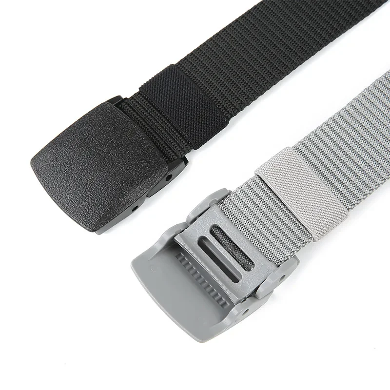 110/120/130/140cm Unisex Automatic Buckle Nylon Belt Outdoor Hunting Canvas Travel Belts for Men and Women