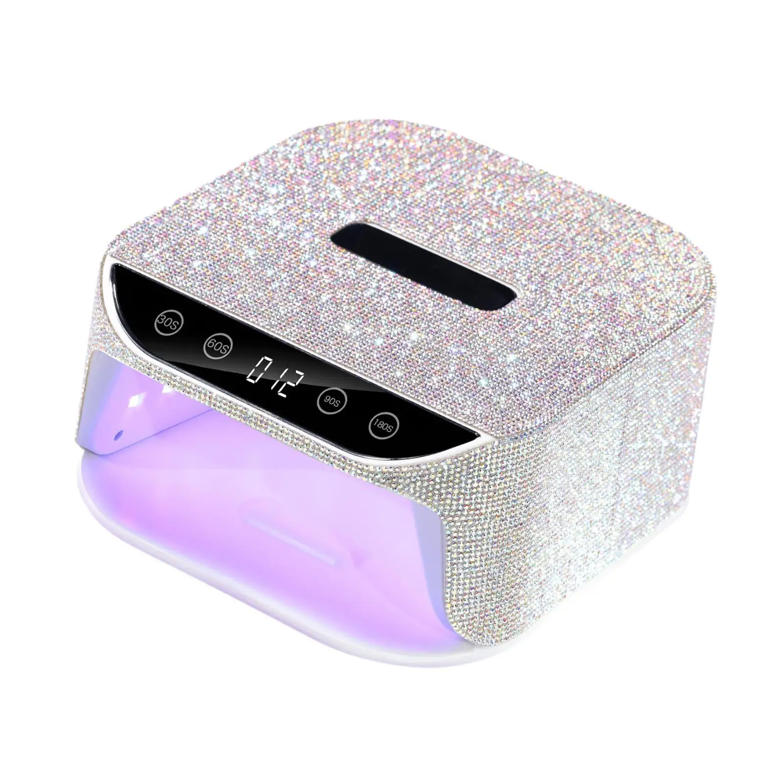 Lâmpada LED Display prego com strass, unhas unhas, secador de unhas grande espaço, 36 LED Beads, decoração de casa, DIY Salon