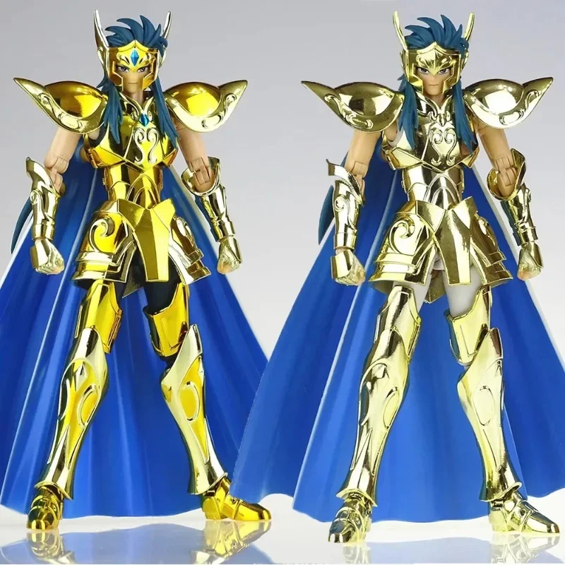 In Stock CS Model Saint Seiya Myth Cloth EX Aquarius Camus With Hyoga Cygnus Head Knights of the Zodiac PCV Anime Action Figure