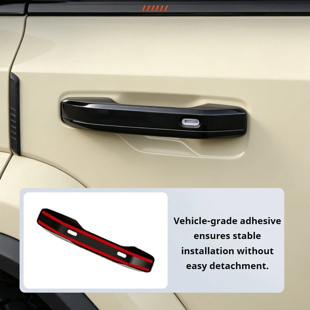 For Chery iCAR iCAUR V27 2026 ABS Glossy Black Door Handle Cover Tailgate Handle Bowl Protector Exterior Accessories view 5