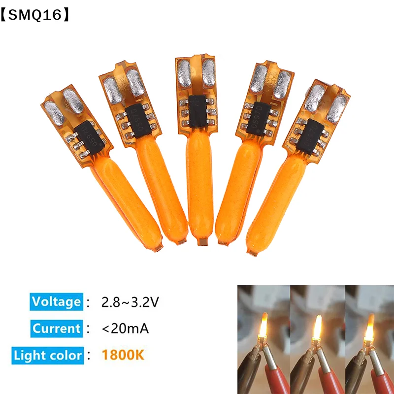 5/10pcs 3V Led Flash Flame Candles Bulb LED Filament 1800K COB Diode Birthday Party Decoration Light Bulb Accessories【SMQ】
