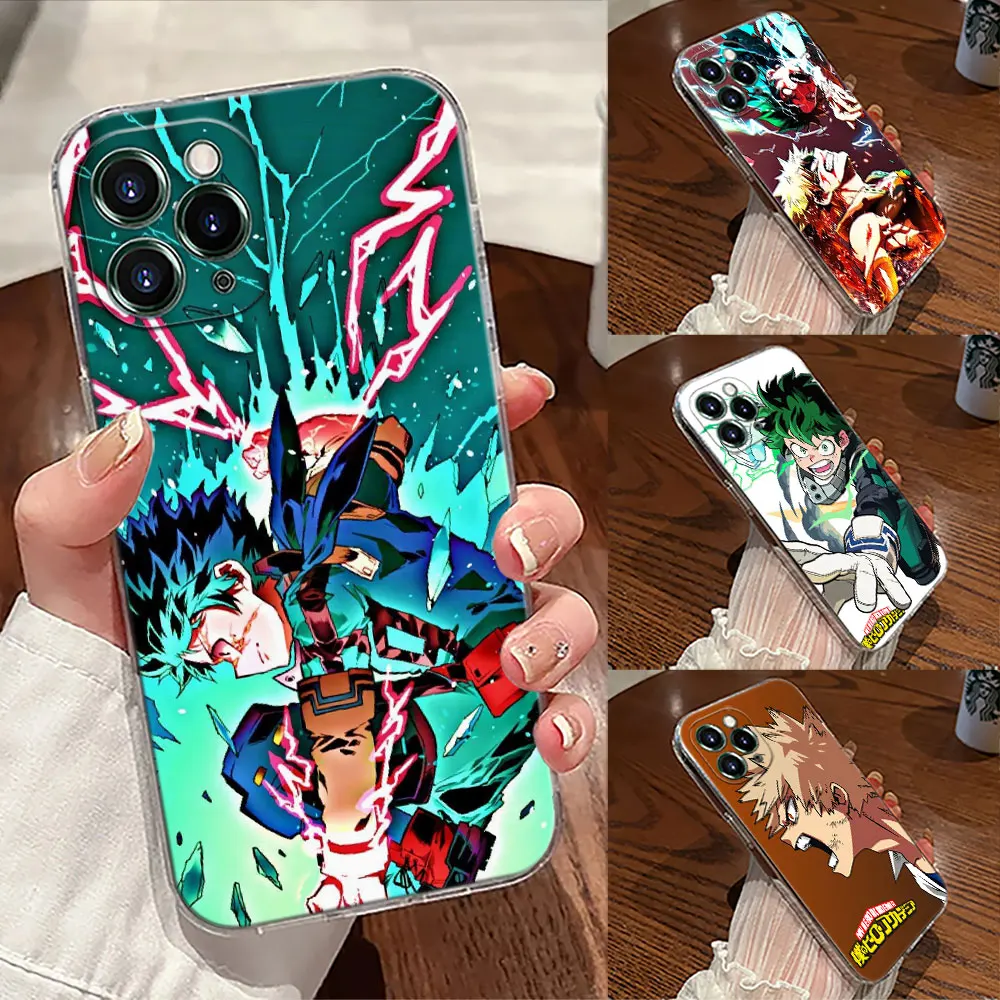 

Boku My Hero Academias Deku Anime Case For Apple iPhone 17 16 15 14 13 12 11 Pro Max 16Plus 16E 17Air 17Pro Phone Cover Silicone