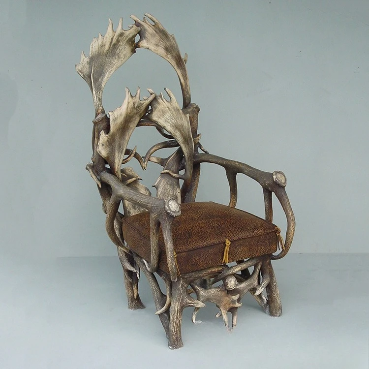Creative antler chair, leisure club, cafe decoration classical collection