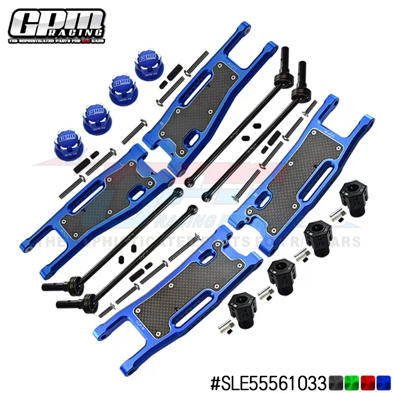 

GPM Sledge Combo Set C- SLE055N+SLE056N+SLE10A/+6.5MM+SLE133F/RS(2SETS) For TRAXXAS 1/8 Sledge