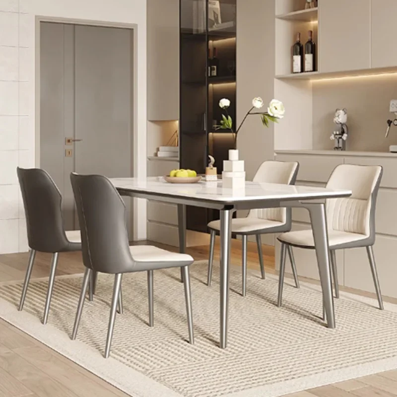 Modern Kitchen Dining Table Wood Chairs Luxury Nordic Dining Table Designer Garden Space Saving Mesas De Jantar Home Furniture