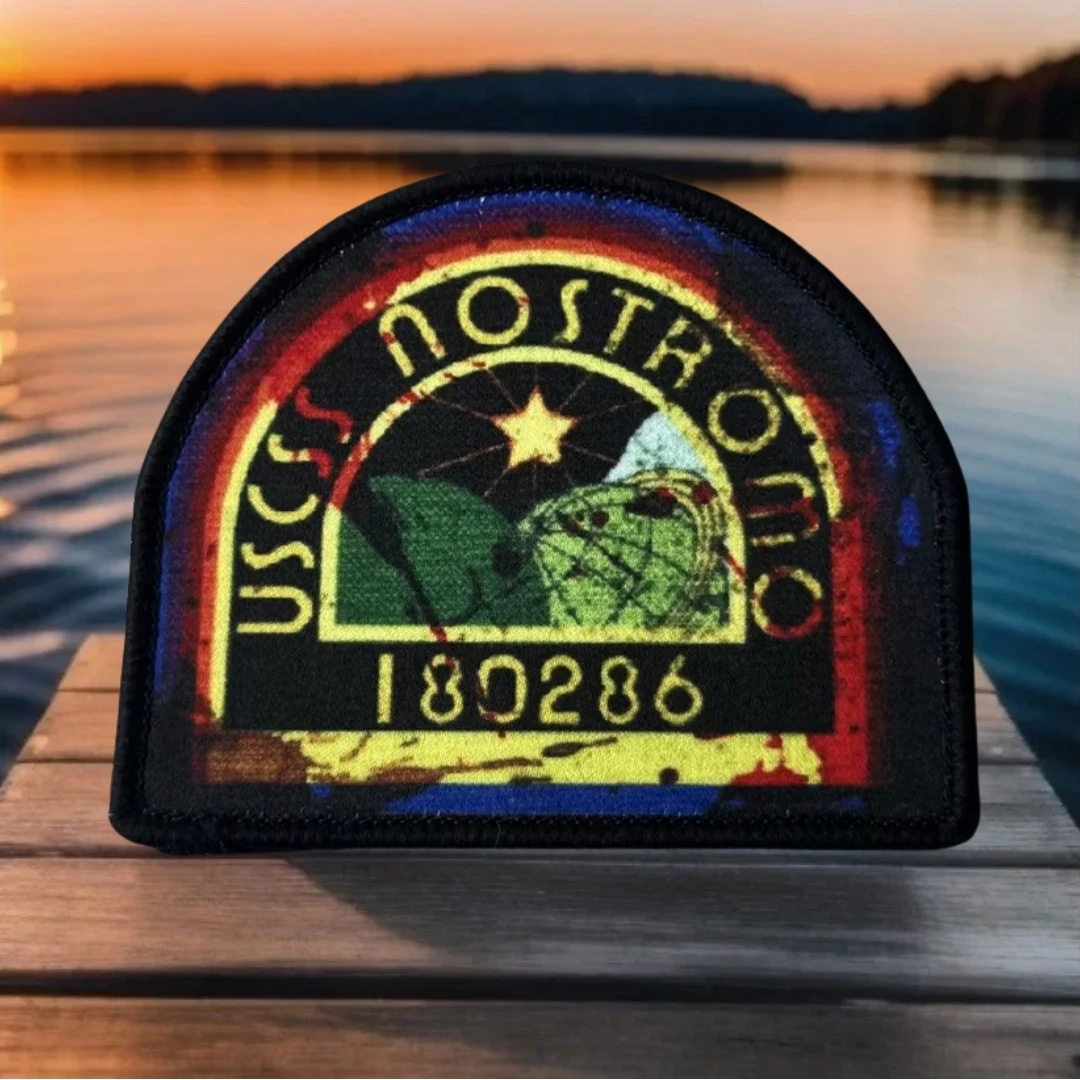 

USCSS NOSTROMO Tactical Morale Badge Military Army Decorative Armband Printed Hook Loop Patches Backpack Sticker for Clothing