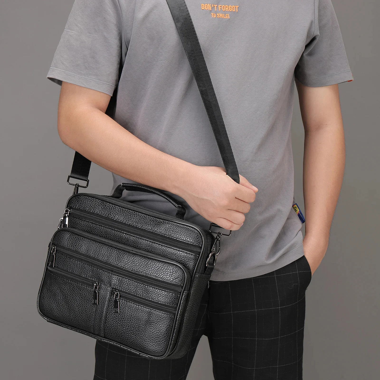 Casual Men's Crossbody Bags Shoulder For Men Male Multi pocket Ipad Phone Messenger Sling 2024 New Arrivals