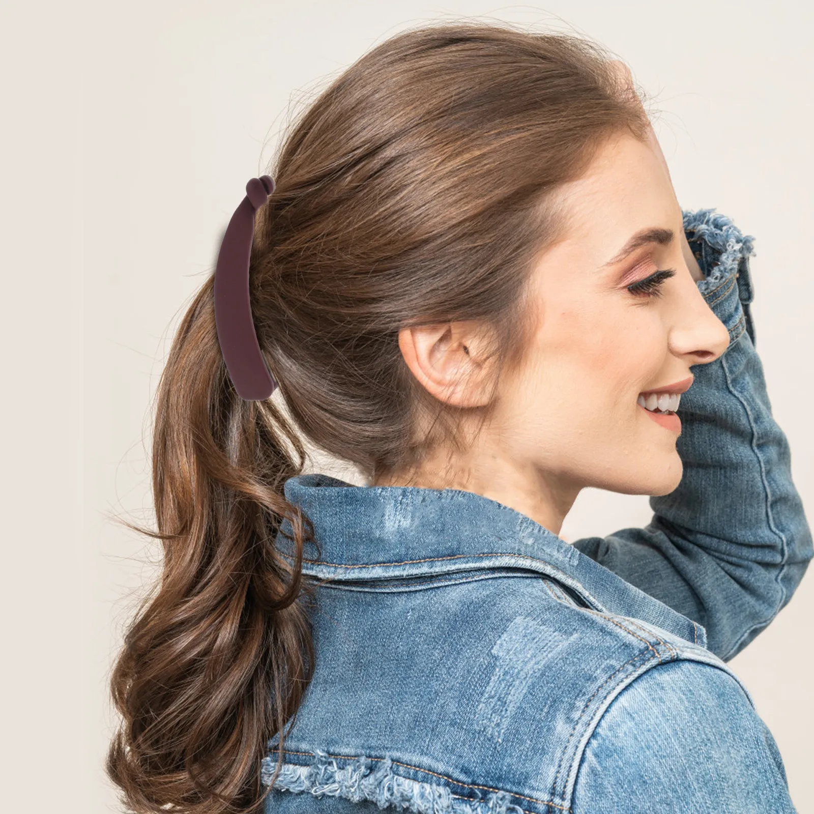 7Pcs Banana Clips Hair for Women Fashionable Colors Strong Comfortable Pc Material Holds Hair Tidy Elegant Look for Daily