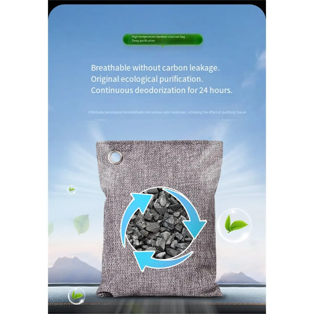 10pcs Natural Bamboo Charcoal Moisture Absorber Odor Eliminator Closet Car Shoe Cabinet Activated Carbon Pack Deodorize
