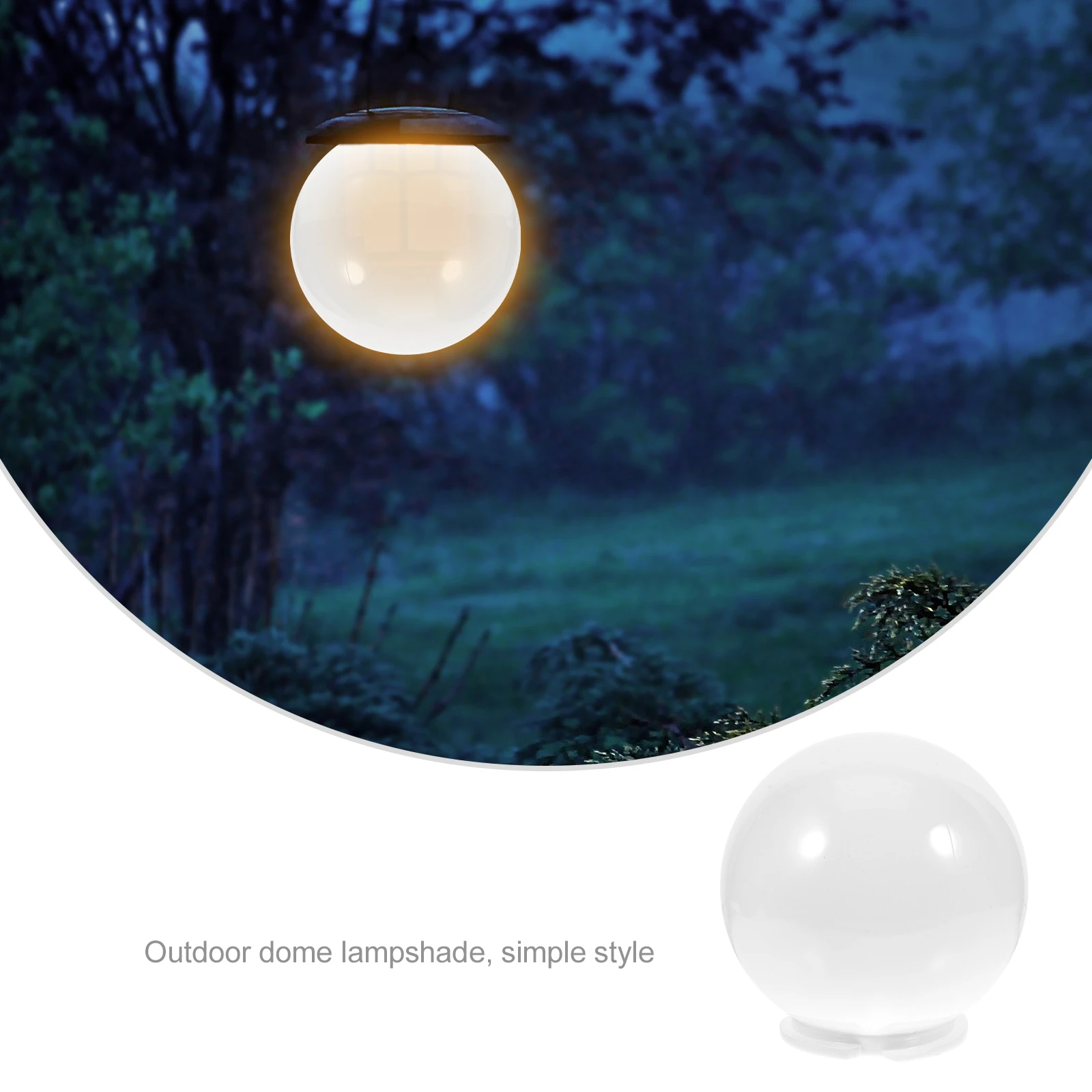 

Plastic Outdoor Lamp Shade Replacement Post Mount Garden Cover Globe Light Fixture Cover For Patio Porch Wall Weather Resistant