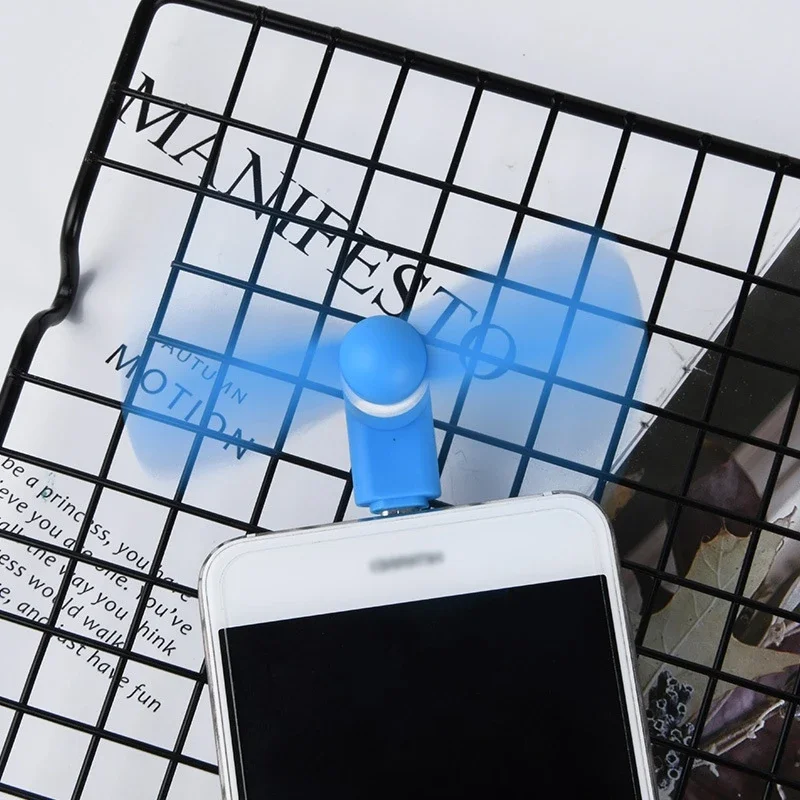 Mini Micro ventilateur Portable créatif pour téléphone Portable, charge du trésor, ventilateur de refroidissement, Gadget USB, testeur pour type-c