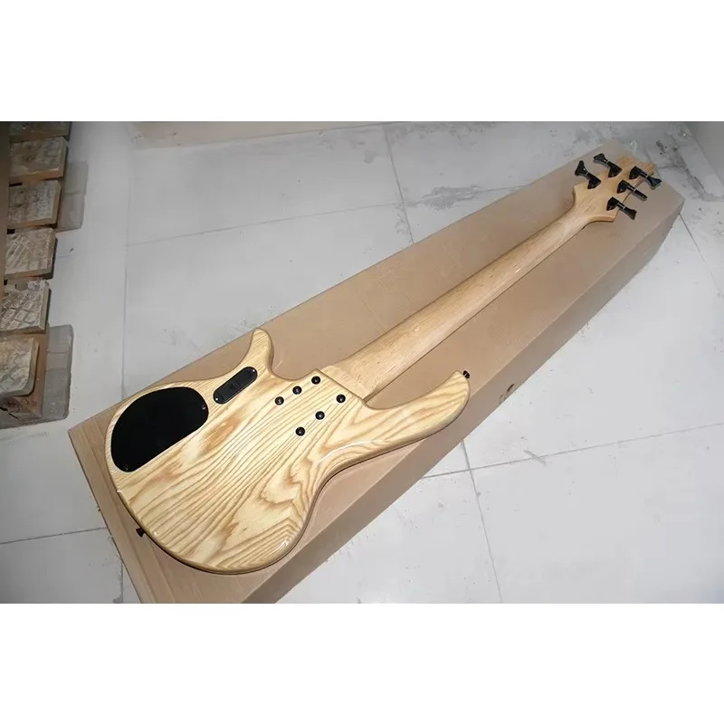 Flyoung Natural Wood Color 5-strunowa gitara basowa elektryczna Profesjonalna gitara basowa Bajo Electrico
