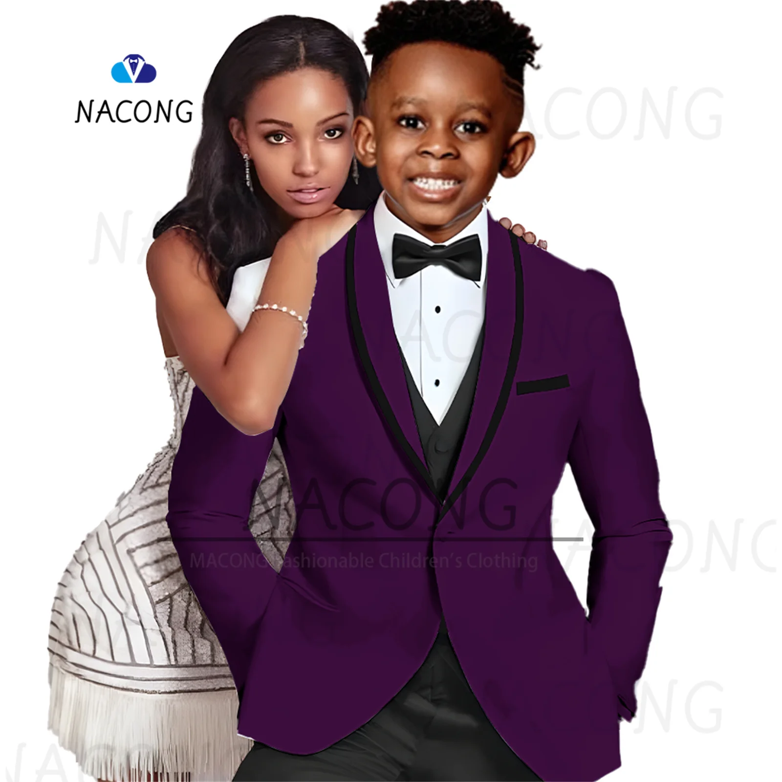 Boys Suits Slim Fit Wedding Celebration 2-16 Years Old tuxedo 2-Piece Suit