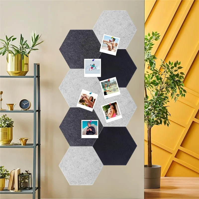ABLB-Acoustic Panels, 12 Pack Soundproof Wall Panels,Self-Adhesive Sound Absorbing, Hexagon Sound Proof Panels