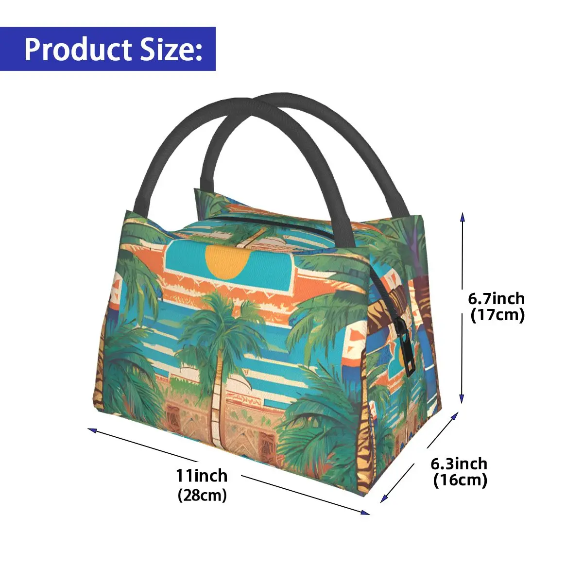 Palace Entrance Insulated Lunch Bag for Women Kids Leakproof Food Boxes Thermal Lunch Box Tote