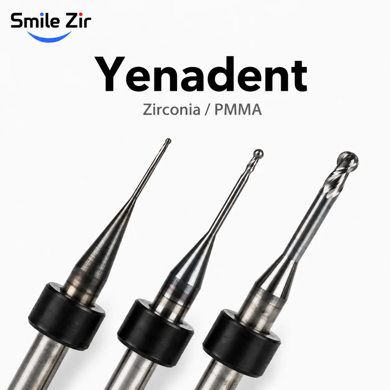 

Yenadent Milling Burs for Zirconia PMMA Lithium Disilicate D4 DC NC Coating Grinding Drills CAD CAM Milling Machine Tools
