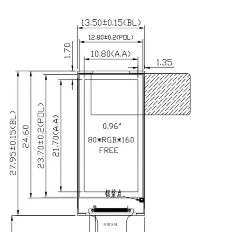 Display LCD da 0,96 pollici Simulazione Collegamento Pannello strumenti Schermo Interno per 1/14 Tamiya RC Camion Rimorchio 1/12 1/18 Crawler Car