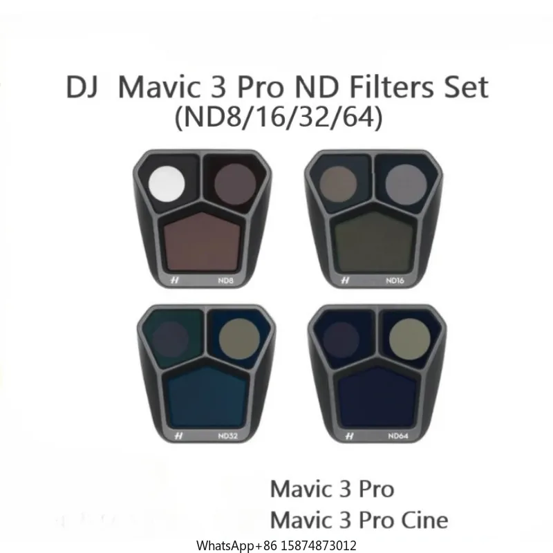 

For DJ1 Ma vic 3 Pro ND Filters Set (ND8/16/32/64) for DJ1 Ma vic 3/Ma vic 3 Cine Original DJ1 Professional Video Recording