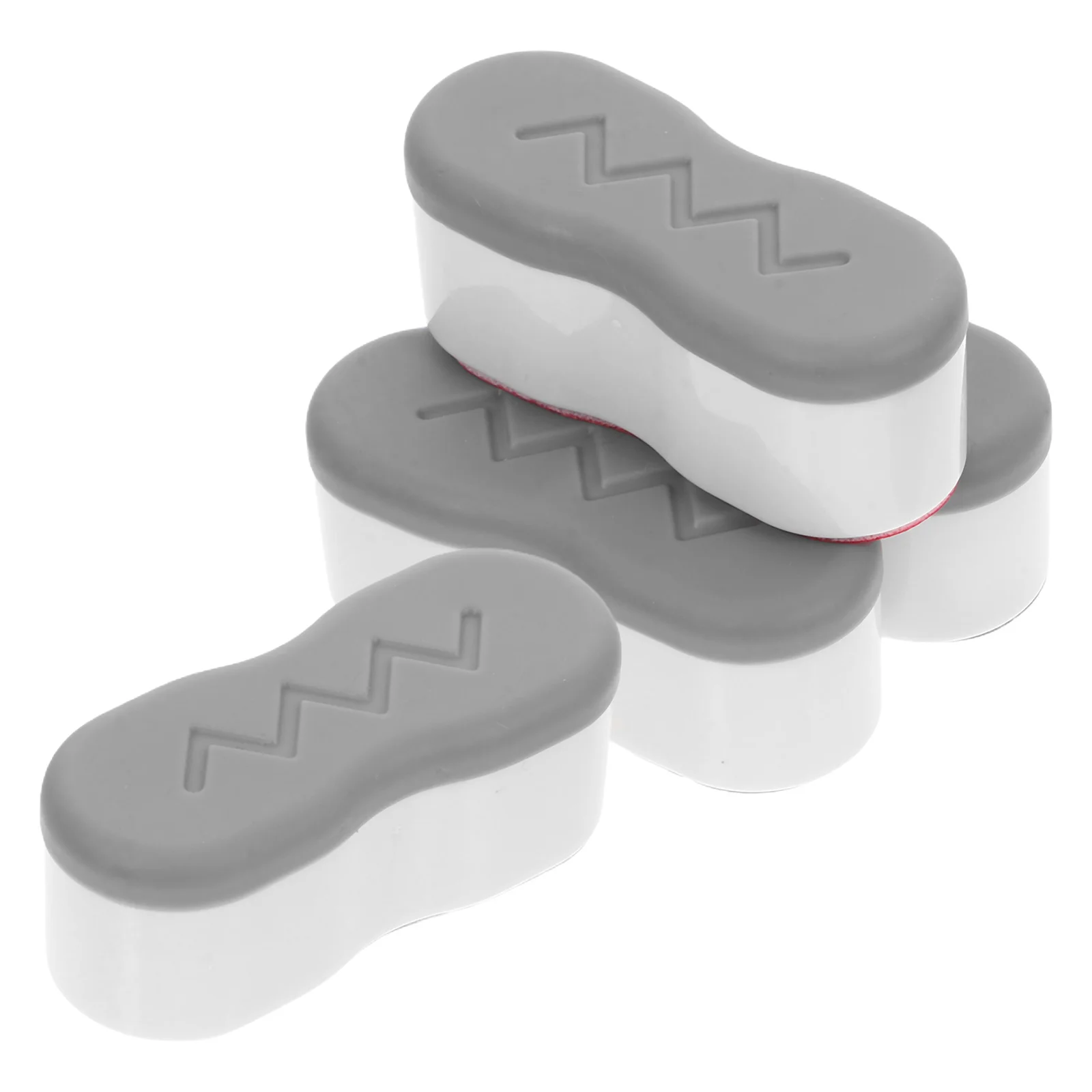 

4Pcs Toilet Seat Buffer Pads Grey Soft Cushion for Bidets Bathroom Riser Nonslip Lid Stopper Accessory