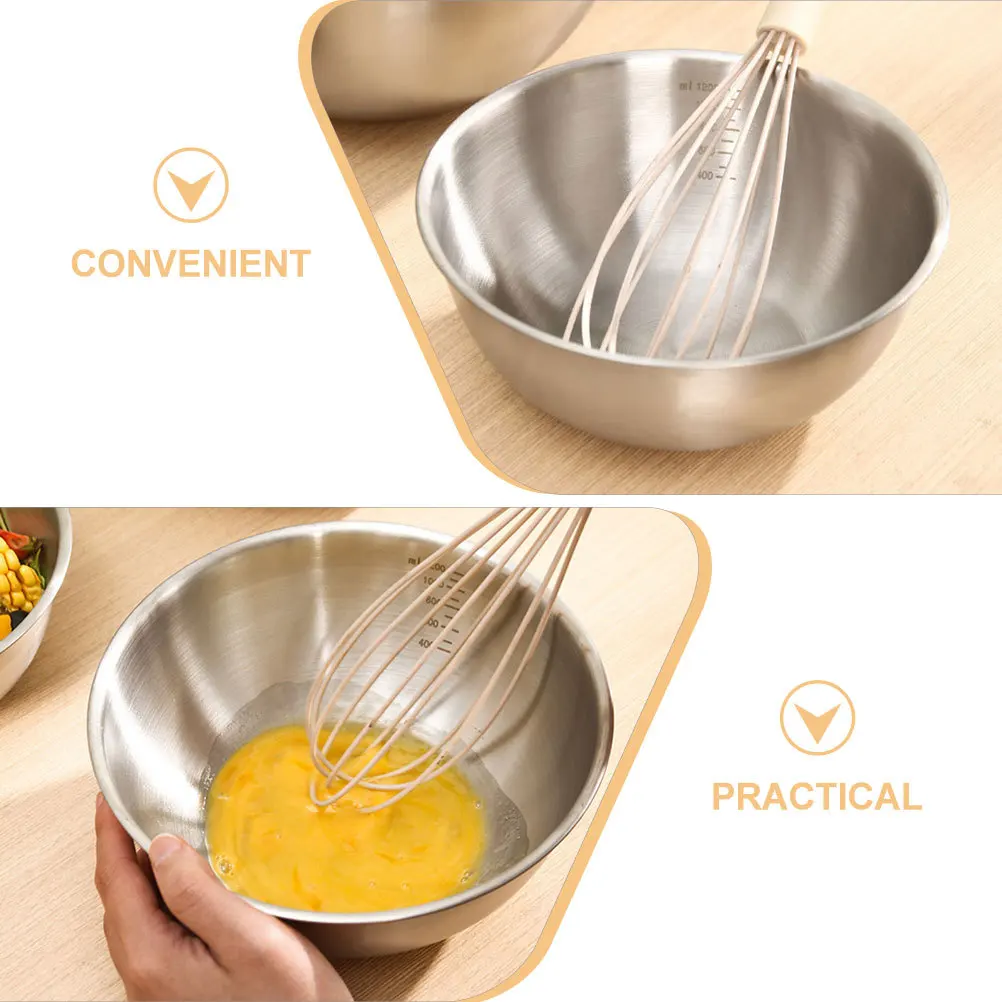 

1Set Stainless Steel Vegetable Washing Basin Large Mixing Bowl Kitchen Storage Container Multipurpose Anti-Rust Metal