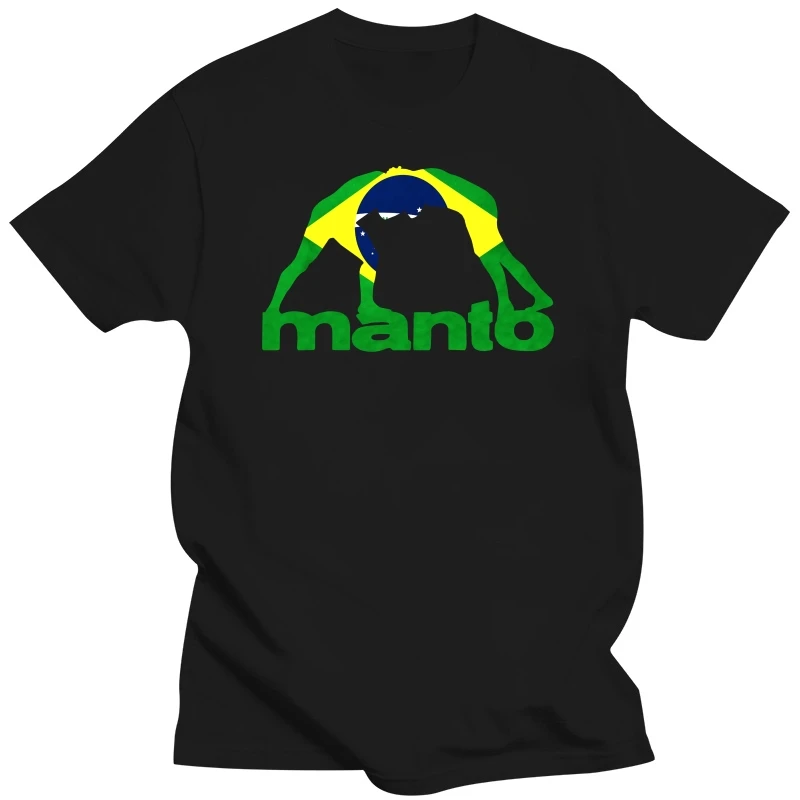 Manto Brazilian Flag Jiu Jitsu Martial Art Black T Shirt Men'S Tshirt Cool Casual Pride T Shirt Men Unisex Fashion