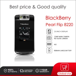 BlackBerry Pearl Flip 8220 Refurbished Original Unlocked Cellphone Camera free shipping