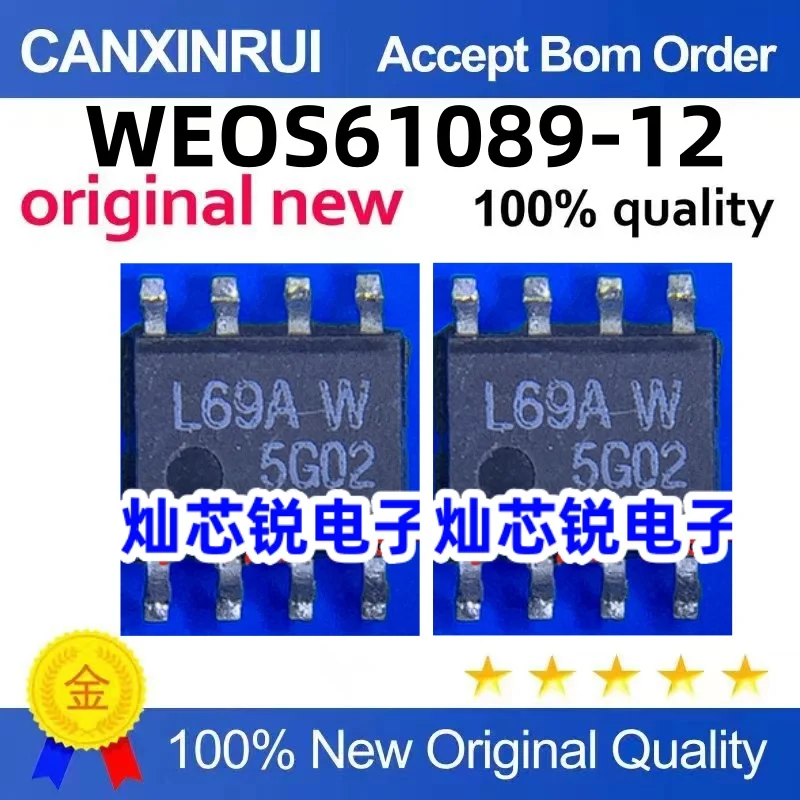 （10 pieces）WEOS61089-12 SOP-8 Silk-screen L69A L69AW overvoltage protector