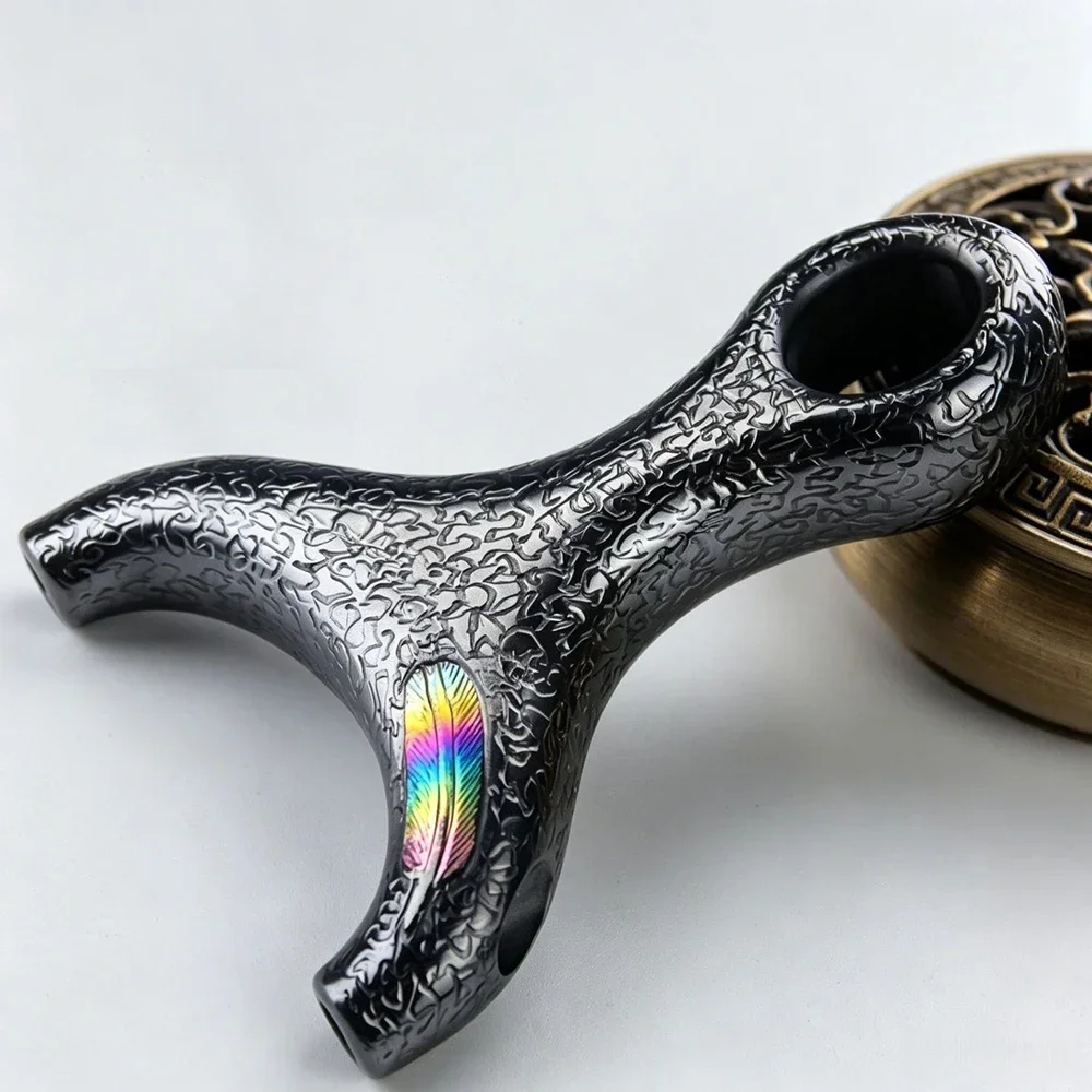 TC21 Titanium Alloy Hardened Wire-wrapped Titanium Alloy Slingshot High-end Outdoor Hunting Shooting Slingshot Precision Shoot