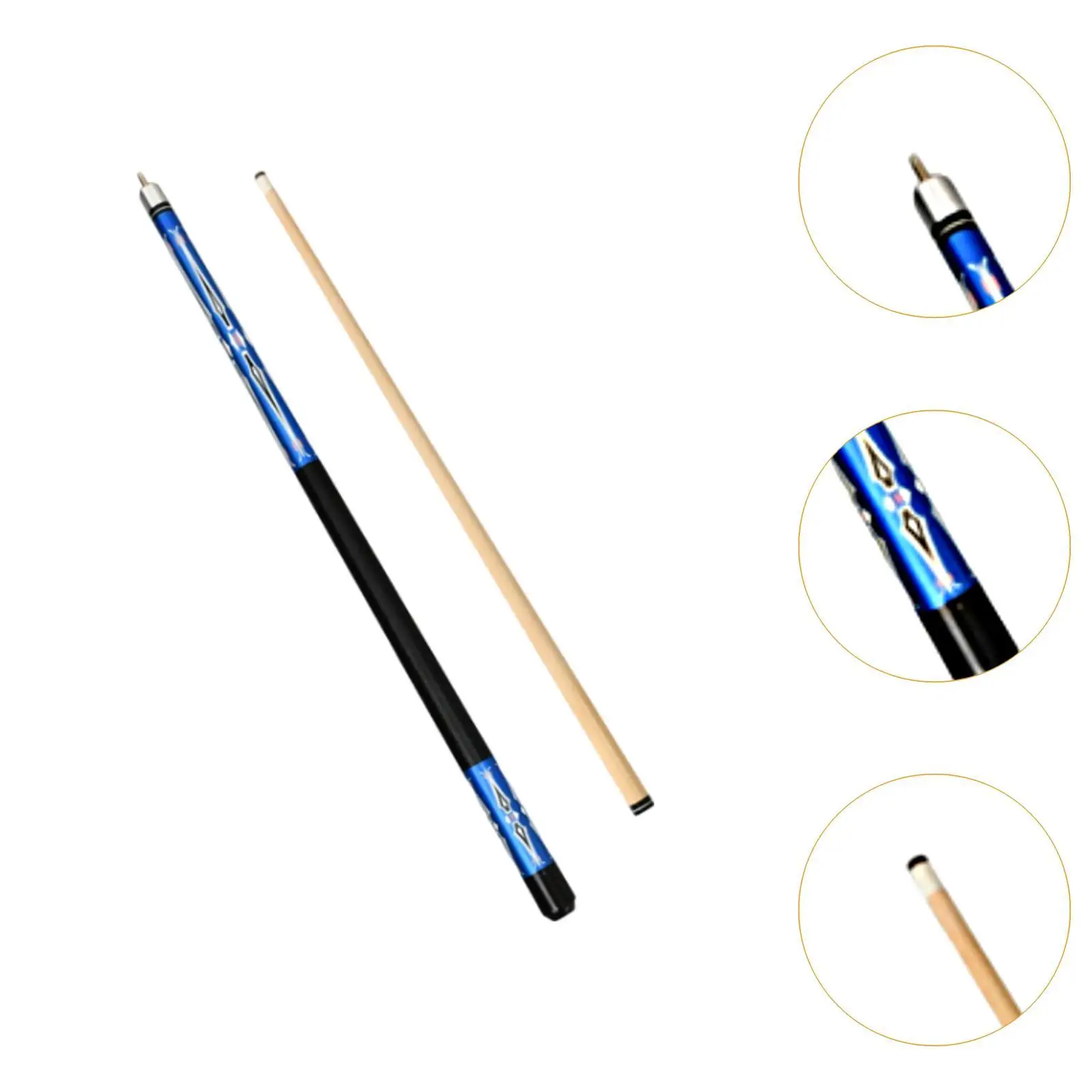 عصا البلياردو مكونة من قطعتين بطول المفصل المركزي 145 سم محمولة