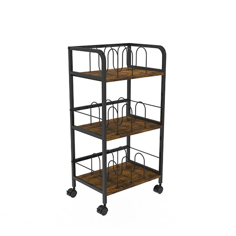 

Трехуровневая тележка для файлов на колесиках Amazon, стеллаж для хранения художественных принадлежностей, переплет и стойка для ноутбука