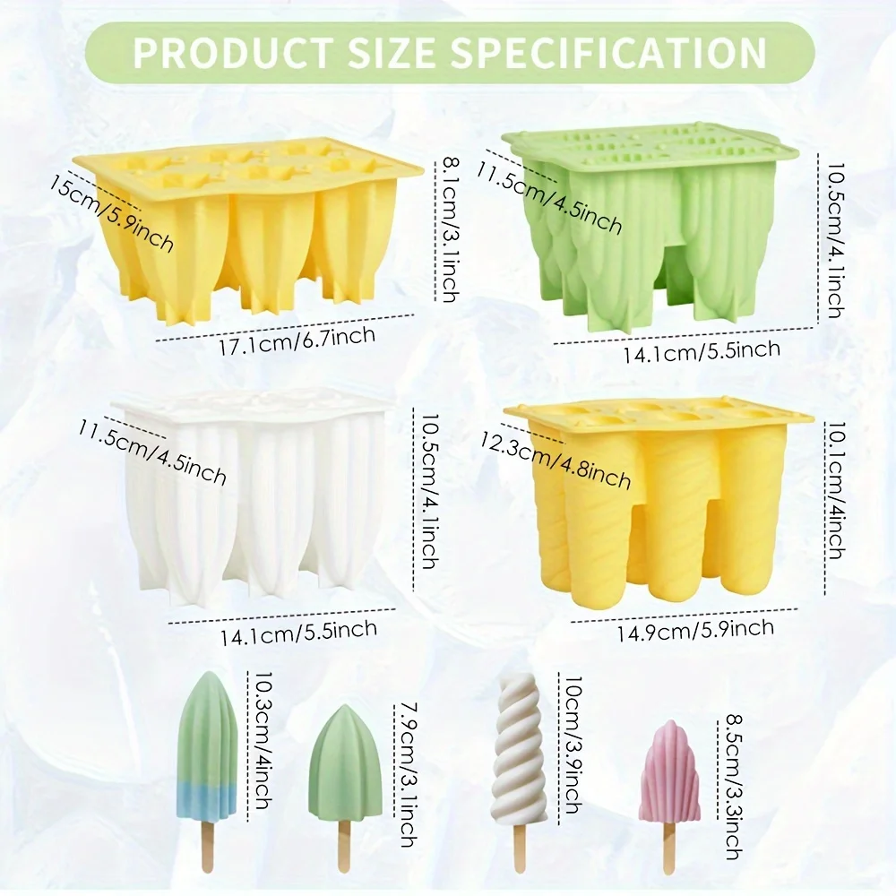 1pcs, Popsicle Mold, Creative Popsicle Mold, Silicone Popsicle Mold, Ice Cream Mold,  Ice Cube Box, Household Popsicle Mold, Saf