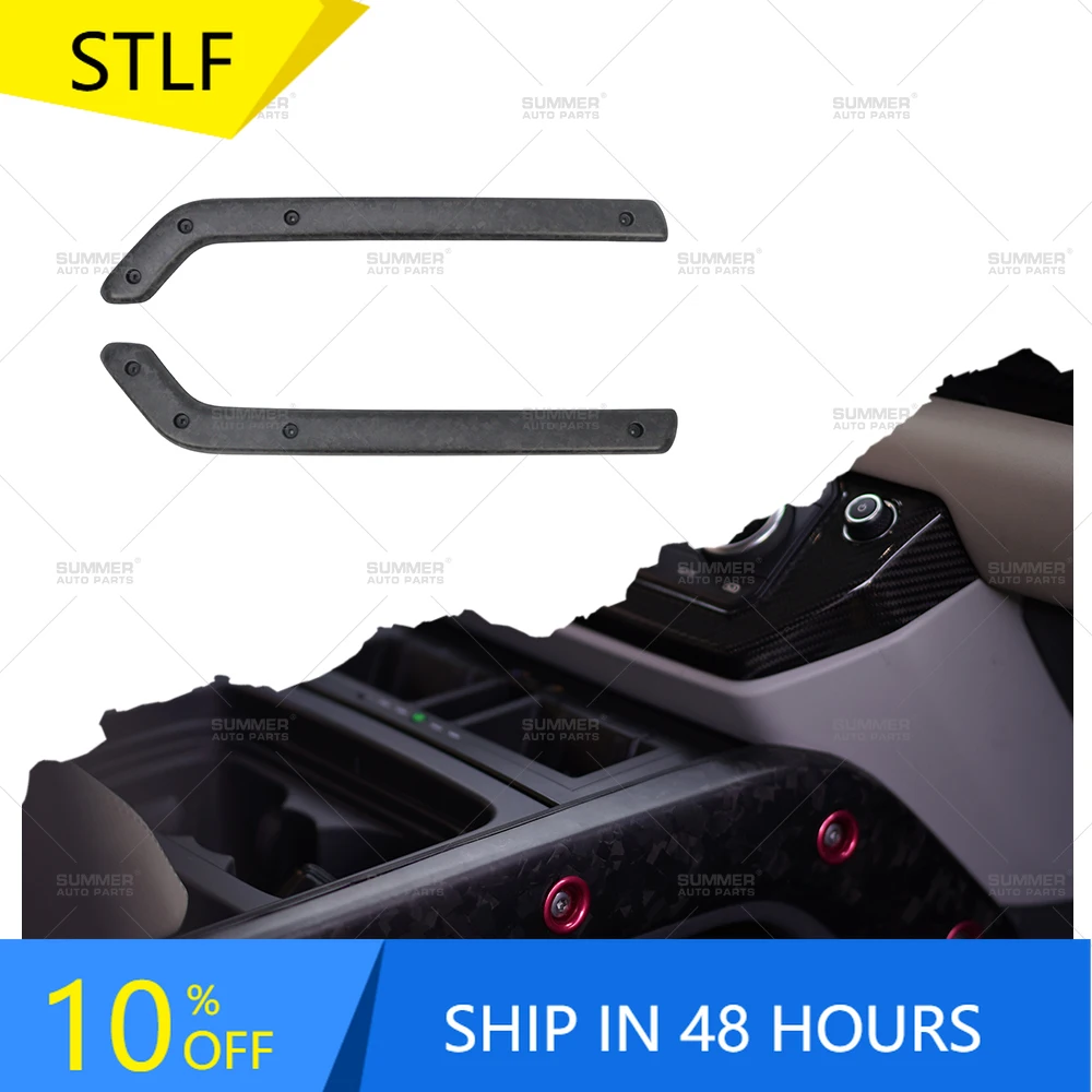 

Summer Auto Parts Car Interior Trim Kit OCTA Forged Carbon Fiber Centre Control Armrest for Land Rover New Defender 110