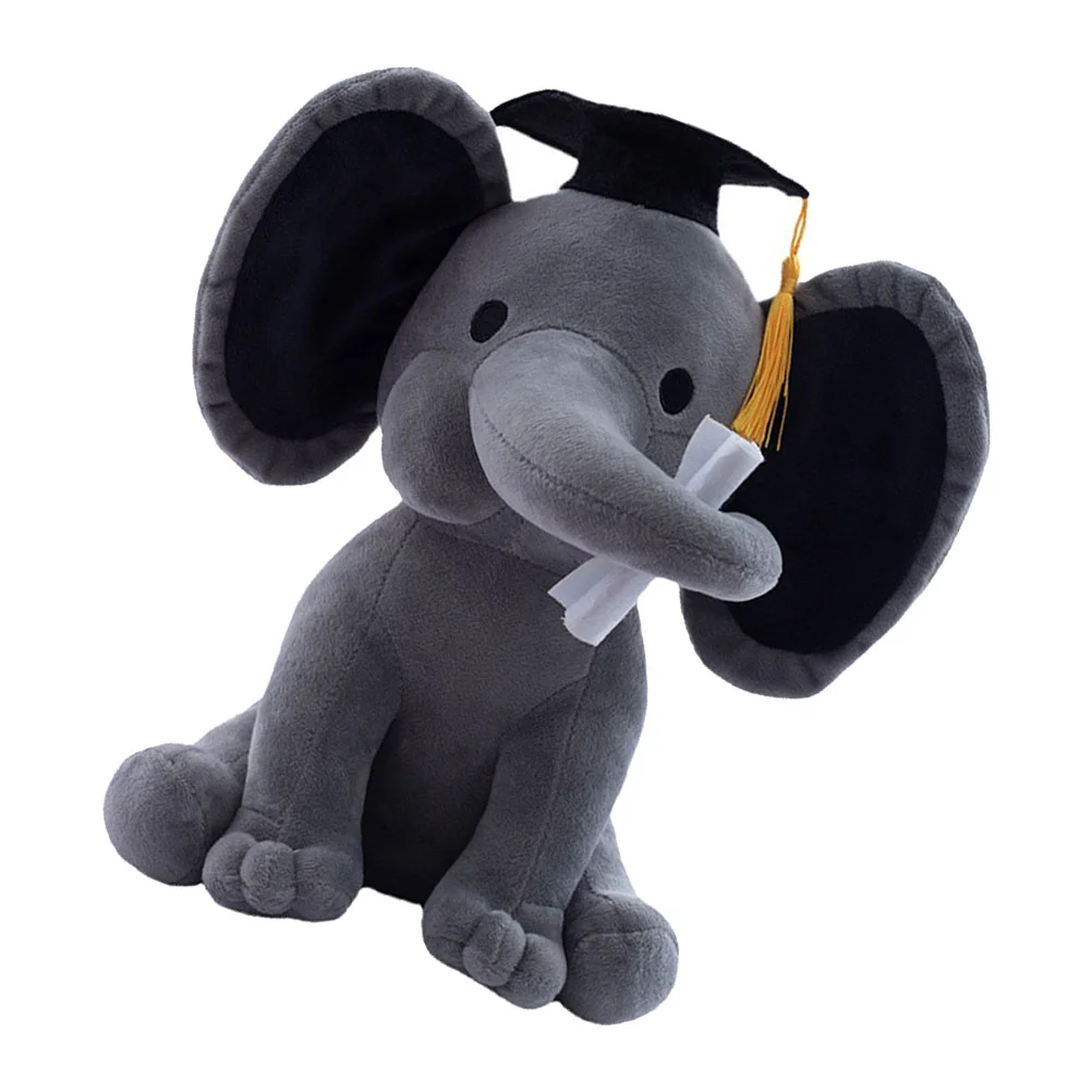 

Graduation Bears Class of 2024 Baby Elephant Toy Plush Infant Toys Desktop Stuffed Animal