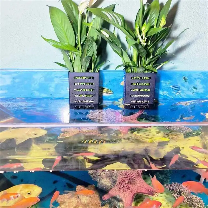 Aquatic Plant Stand Save Space High Quality Hanger Creative Aquarium Decorations Flowerpot Innovative Durable Aquarium Aesthetic