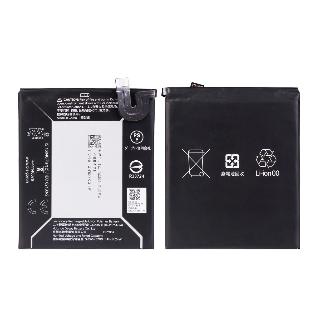 100% Orginal G020A-B 3700mAh Replacement Battery For HTC Google Pixel 3A XL Mobile Phone Batteries