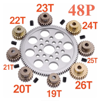 Metal 48P Spur Gear 92T 85T 80T Motor Pinion Gears 19T 20T 21T 22T 23T 24T 25T 26T-28T For Sakura D3 XI Zero S 1:10 RC Drift Car