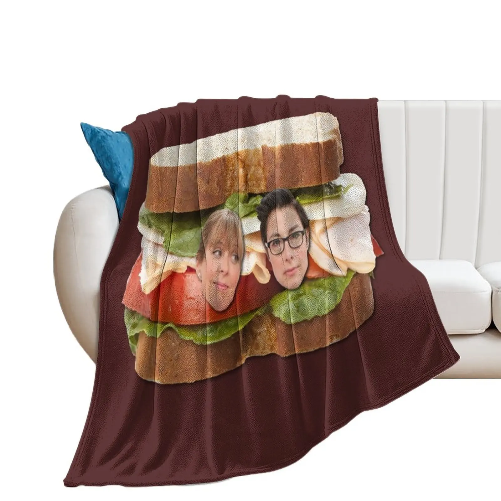 

Mel and Sue Sandwich Throw Blanket Multi-Purpose Bed covers Quilt Blankets