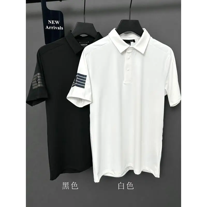

2025 New Golf Shirt Man Breathable Outdoor Sports Men's Short Sleeved Golf T-shirt Quick Drying